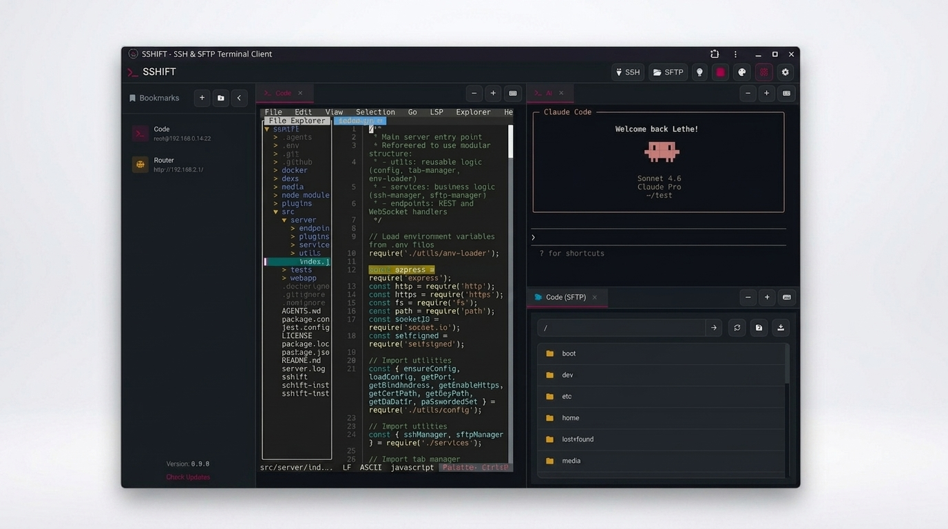 SSHIFT Desktop (Dark)