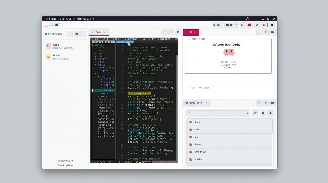 SSHIFT Desktop (Light)